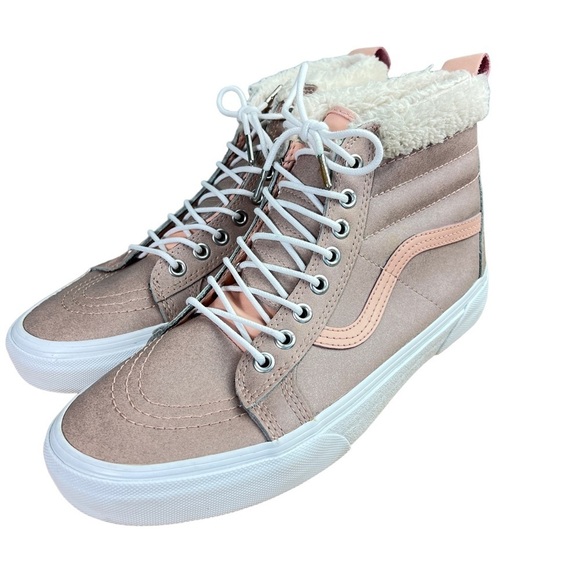 Vans Shoes - Van Women's 9.5 Sk8-Hi MTE Glitter Metallic Soft Pink Hi Top Sneakers Shoes